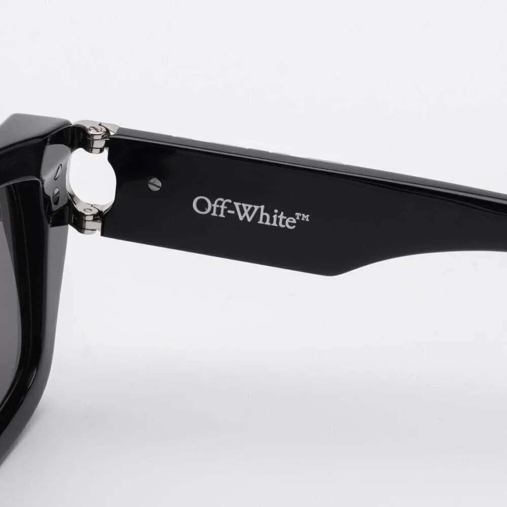 NWT Off-White Hays Black Rectangle 54mm Sunglasses